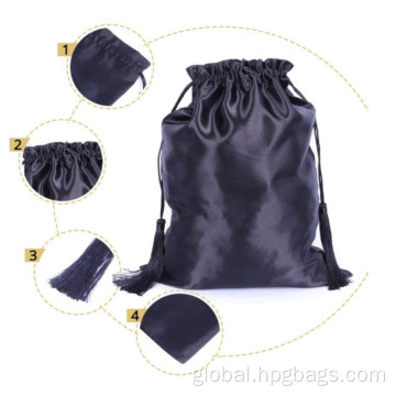 Silk Pouches Gift Bags with Tassel silk pouch Factory